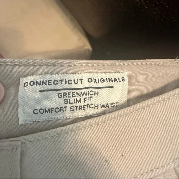 Tailor Vintage Greenwich Slim Fit Men's Khaki Pants - Picture 6 of 8